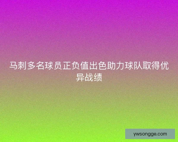 马刺多名球员正负值出色助力球队取得优异战绩